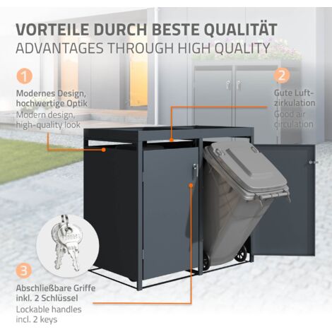 KADAX Vaso Da Fiori Con Piede, Plastica Resistente Alle Intemperie, Per