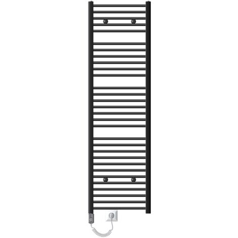ECD Germany Radiatore Elettrico Sahara da Bagno con Attacco Centrale 500x1800 mm Calorifero in Acciaio Antracite Termosifone con Elemento Elettrico 900W Resistenza Riscaldante con Kit di Montaggio (1/5)