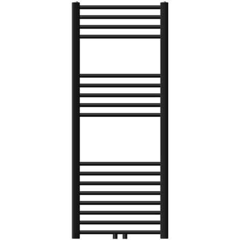 LuxeBath Radiatore Elettrico Iron EM 500 x 1200 mm Termosifone in Acciaio Cromato Calorifero con Elemento Riscaldante 1200W con Termostato e Display Digitale Scaldasalviette per Bagno Modalità Timer