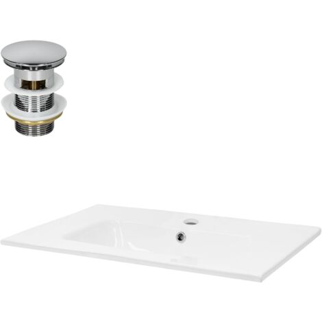 Set 3 pezzi catino brocca e portasapone in ceramica bianca con rosa