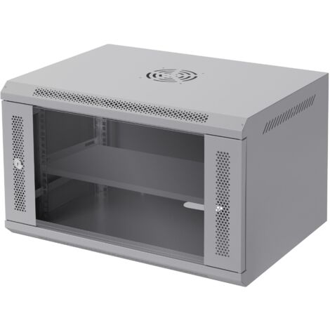 Navepoint Cassetto Rack 19" 1U Con Serratura E Chiavi - Profondità 35,6 Cm - Armadio Server/DJ - Nero