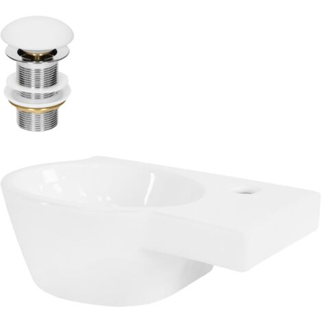 BWE Rubinetto da bagno nero opaco con scarico pop-up