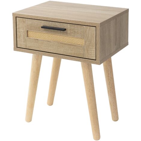 HOMCOM Buffet Mobile Da Archiviazione Armadio 3 Ante Con Ripiano Regolabile Effetto Caning Stile Bohemien 136 X 41 X~1tiu1drc1l801