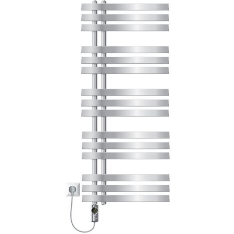 Radiatore Sahara raccordo laterale scaldasalviette dritto bianco 60 x 180 cm