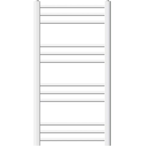 LuxeBath Radiatore Scaldasalviette Sahara Design 600x1800 Mm Bianco – Termosifone A Muro Ad Acqua Per Bagno – Potenza 790W