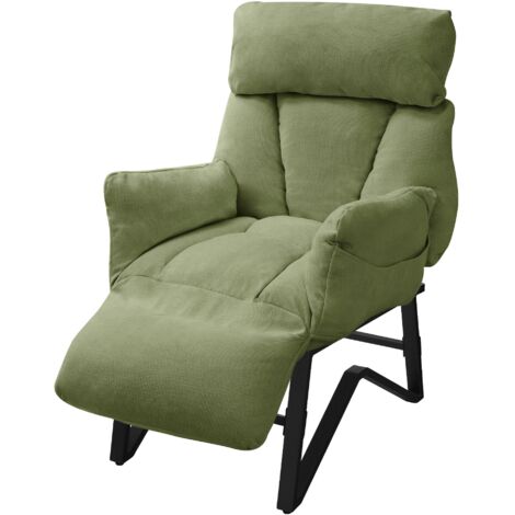 Poltrona relax TV rivestimento confortevole funzione sollevamento elettrico in PVC grigio DEC027981