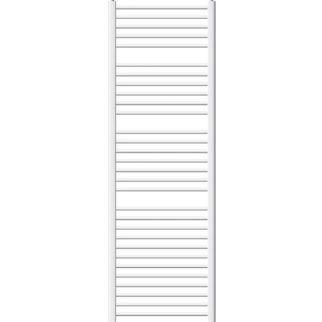 ECD Germany Radiatore Scaldasalviette Termoarredo da Bagno Moderno in Acciaio Bianco 600 x 1800 mm Bianco Dritto con Attacco Laterale Scaldasalviette Bianco con Attaco Laterale 60x180 cm Non elettrico