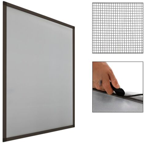 Zanzariera Per Finestre 130x150 Cm - Telaio Alluminio, Montaggio Senza Viti, UV Resistente - Foto 13