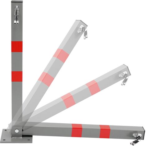 Barriera Parcheggio Pieghevole NAIZY - Con 6 Chiavi E Adesivi Riflettenti, Per Posti Auto Privati - Foto 10