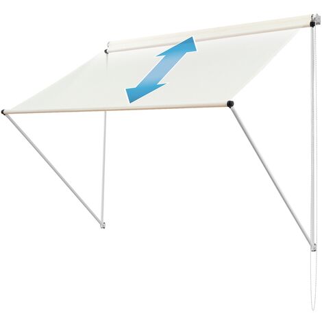 ML-Design Tenda da Sole per Finestre 350 x 120 cm Beige Resistente ai Raggi  UV