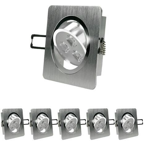 Faretti LED Da Incasso Quadrati 6W | Luce Bianca Naturale 4200K Per Soffitto Cartongesso - Foto 6