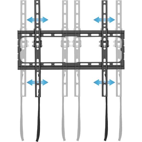 Staffa TV Montaggio a parete Doppi bracci Supporto stabile ultra forte LCD  LED 32-55 pollici