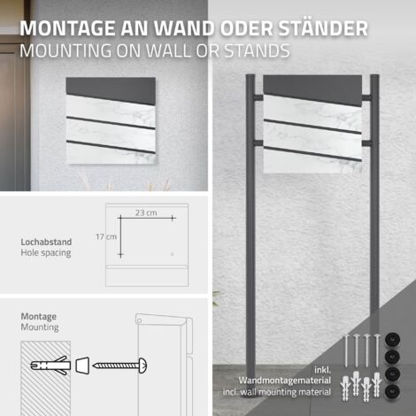 Cassetta Postale Esterna AMIG - In Acciaio Nero Per Parete O Recinzione 37x32x10,5 Cm - Foto 9