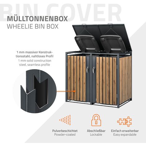 KITUREK Pattumiera Auto Con Coperchio – Confezione Da 2 Mini Cestini Porta Rifiuti + 40 Sacchetti