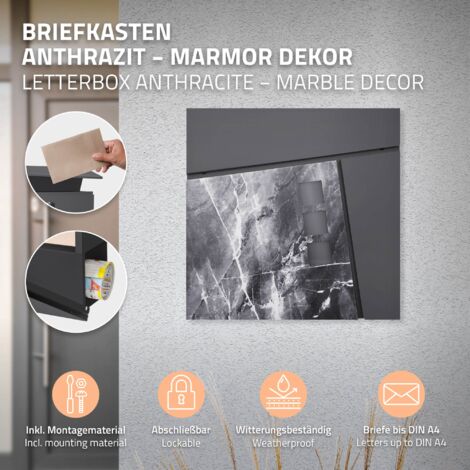 Cassetta Lettere Esterno Moderna Da Esterno ML-Design - Acciaio - Foto 9