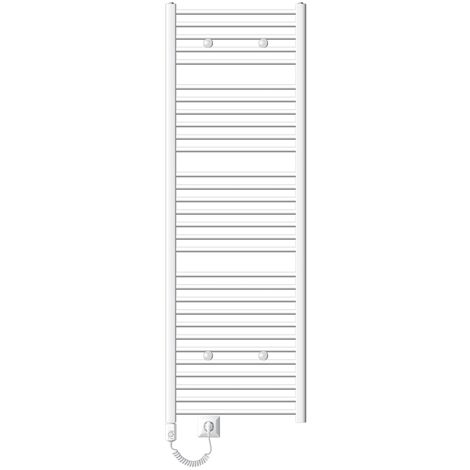LuxeBath Radiatore Elettrico Da Bagno Sahara 600x1500 Mm Nero Attacco Laterale Curvo Con Elemento Riscaldante 900w Termostato Display Digitale Radiatore Per Asciugamani Con Cartuccia Riscaldante Sca 89052097