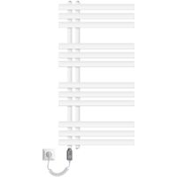 ECD Germany Radiatore da Bagno a Pannello Iron EM Design Elettrico 300W Scaldasalviette - 500 x 1000 mm - Bianco - Radiatore Elettrico 300W Scaldasalviette Asciugabiancheria 500x1000 mm