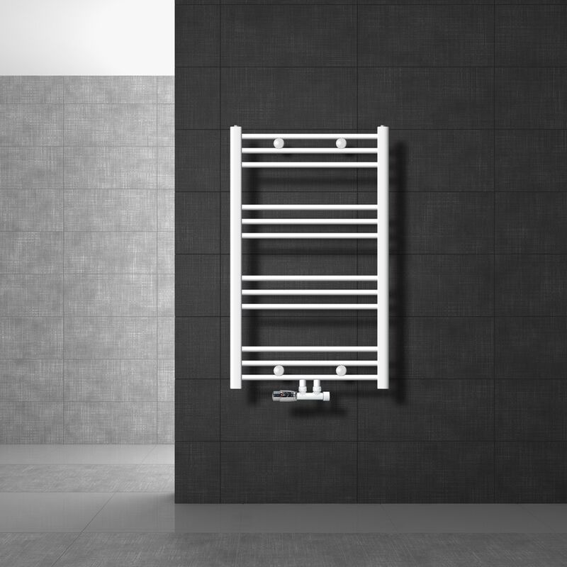 Rointe Radiador toallero eléctrico Delta (An x Al: 50 x 84,3 cm, Negro)
