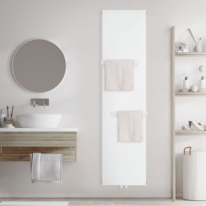 Radiador de diseño plano para pared blanco estufa de panel para baño  452x1804mm