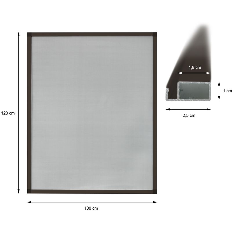 vidaXL Mosquitera magnética para ventanas blanco 100x120 cm