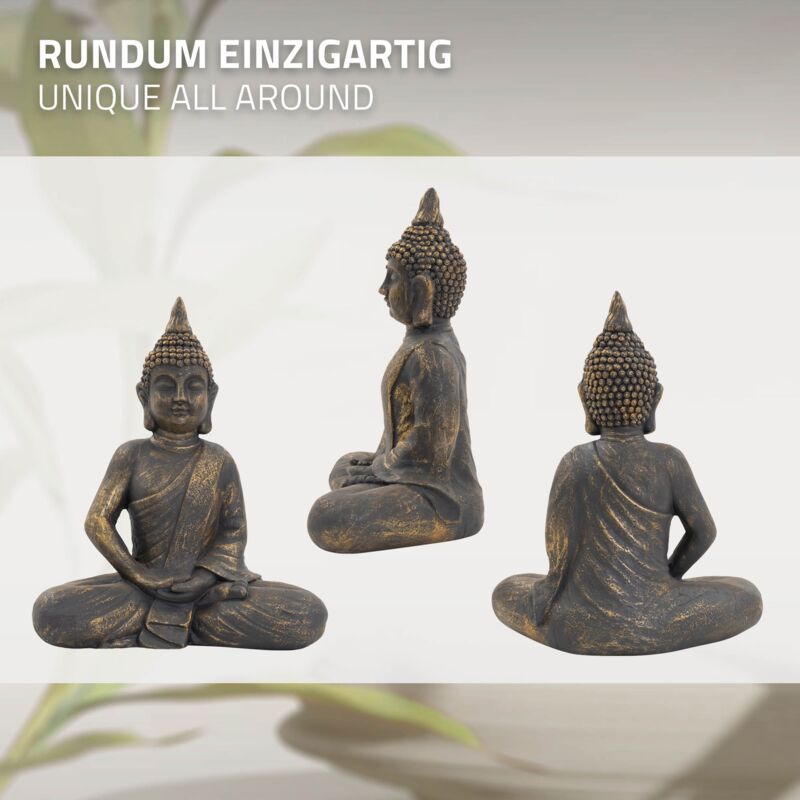 Estatua De Buda Deco Figura Amithaba Sentado 40 Cm De Altura