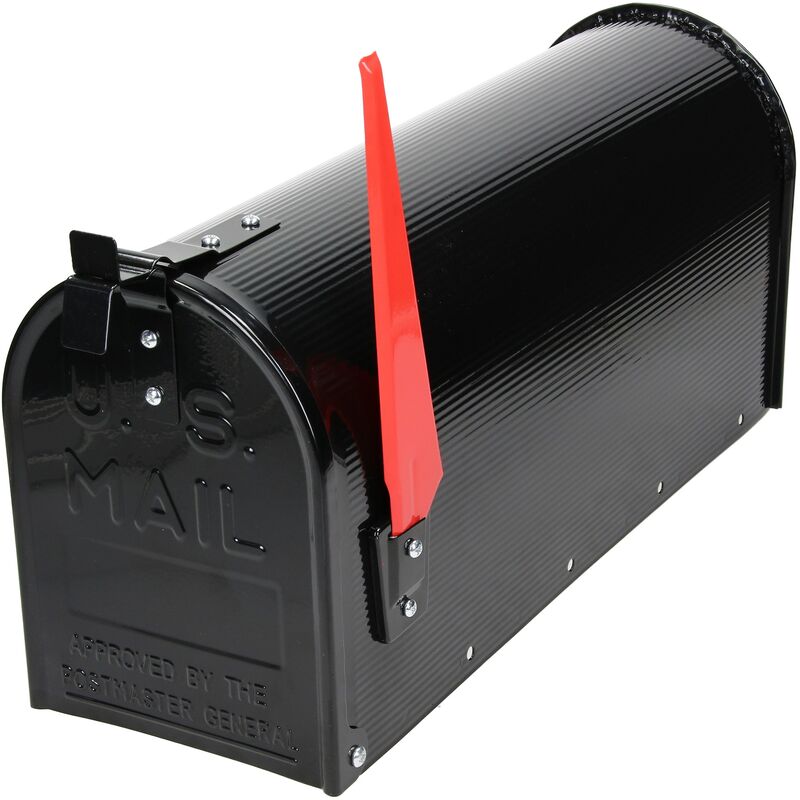 Caja De Correo mldesign con bandera rojo y negro aluminio americano resistente la intemperie