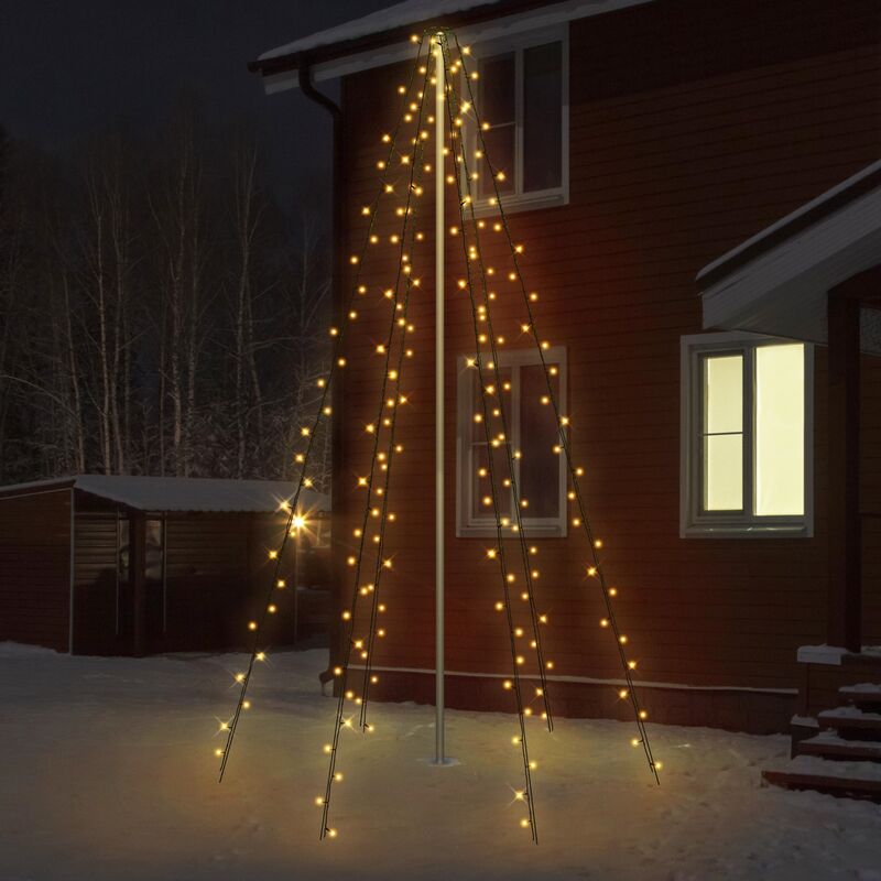 Luces De Navidad ecd germany cadena luz 192 leds 4w pvc para interior exterior ip44 negro 208m unbekannt 71714 arboles 5