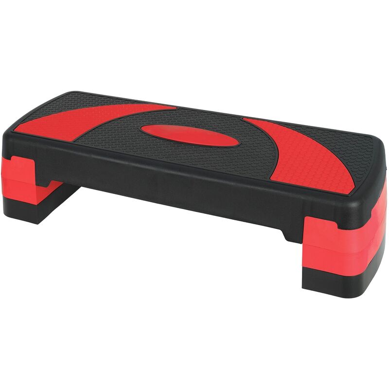 Stepper aeróbic fitness regulable plataforma rojo deporte cardio casa / gimnasio