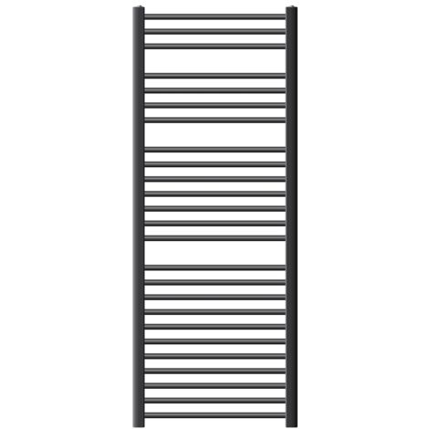 ECD Germany Radiador toallero de baño - 600 x 1500 mm - antracita - curvado - con conexión lateral - Radiador toallero agua calefaccion - Calentador de baño - Calefaccion de pared - No eléctrico -