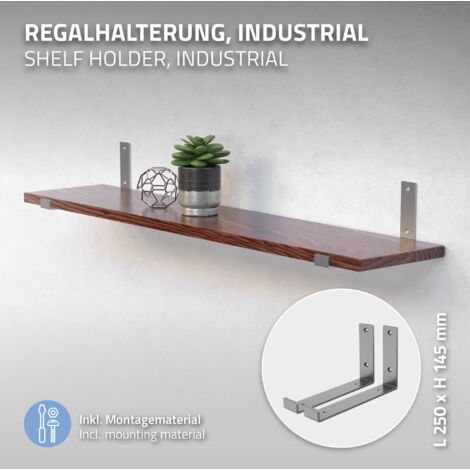 Soportes De Repisa Resistentes, Soportes De Repisa En L, Soportes De Gancho Negros Para Repisas Flotantes, Soporte De Pared Para Repisas Abiertas De Bricolaje