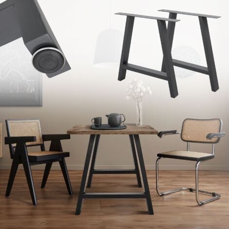 Paquete de 2 patas de mesa de metal para muebles de bricolaje, patas de  mesa de comedor resistentes, patas de escritorio modernas industriales,  patas
