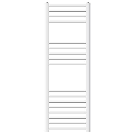 ECD Germany Radiador De Baño Moderno - 400 X 1200 Mm - Blanco - Recto - Con Conexión Lateral - Acero - Calefactor Toallero - Calentador Y Secador De Toallas - Diseño Moderno Escalera - No Eléctrico (1/5)