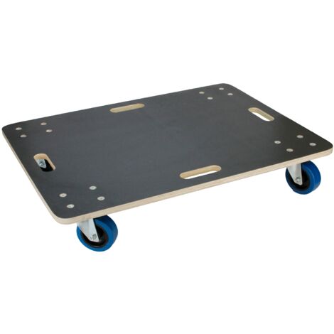 ECD Germany Rodillo Transporte de Muebles 60x80cm Carga Hasta 800kg Tabla Roller de Serigrafía/Ruedas de PP Monopatín con 4x Ruedas Placa Carretilla Platforma para Mundanzas y Translado de Maquinaria (1/5)