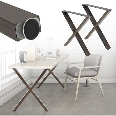 Mesa piernas mesa bastidor tischkufen metal acero mesa pies negro industrial