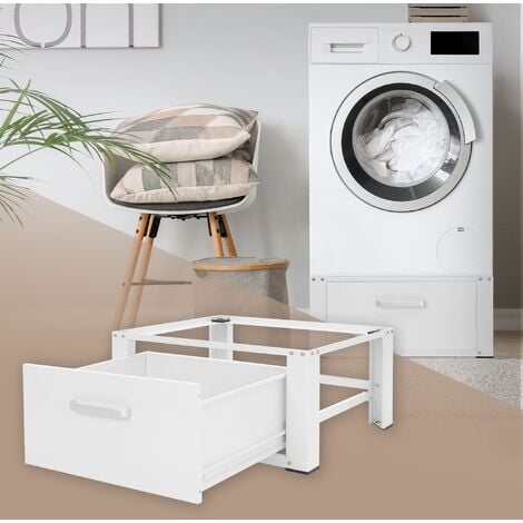 Cajón extraíble intermedio unión para lavadora y secadora blanco 54 x 60,5  cm