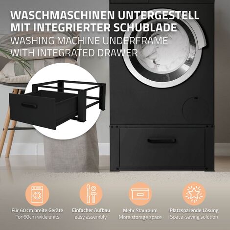 Soporte de elevación Universal para lavadora o secadora blanco 54 x 63 x 32  cm