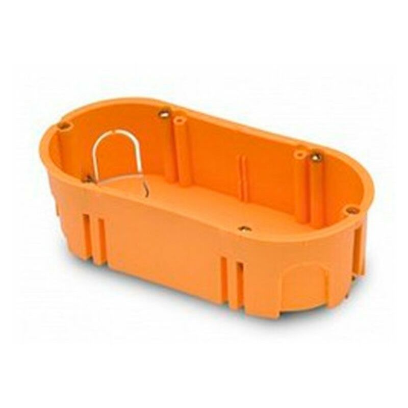 Famatel Caja Empotrar para mecanismos doble 67x39 mm naranja pladur 2 3256