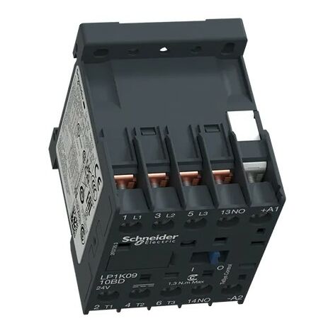 Contactor de potencia TeSy K 3P(3NA) 9A bobina 24VCC LP1K0910BD de ...