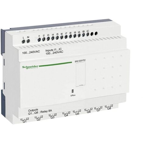 Relé programable compacto Zelio Logic 20 es 100...240V CA SR2E201FU de Schneider (1/4)