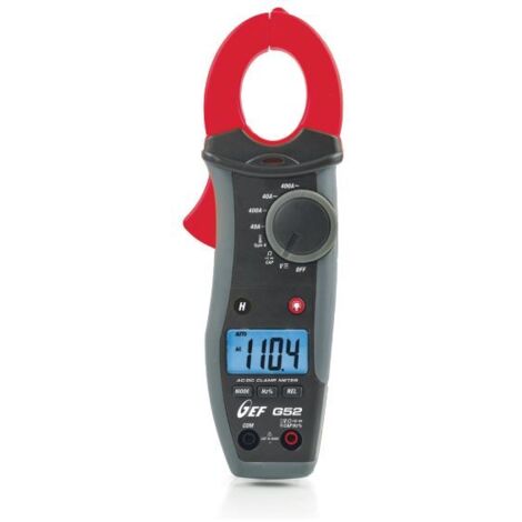Pinza amperimétrica HT G52 400ACC/CA con medida de temperatura a través de sonda K (1/6)