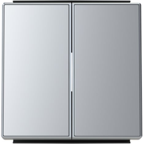 Tapa doble tecla Serie Sky de Niessen  Plata