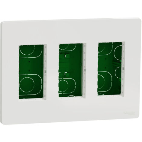 Caja de empotrar para puesto de trabajo de Schneider 3