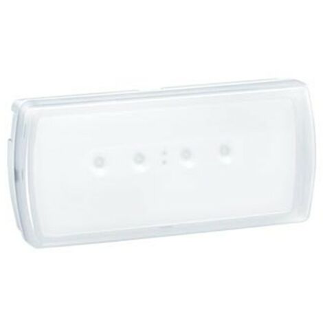 Luz de emergencia permanente/no permanente URA21Led PLUS de Legrand  350Lm
