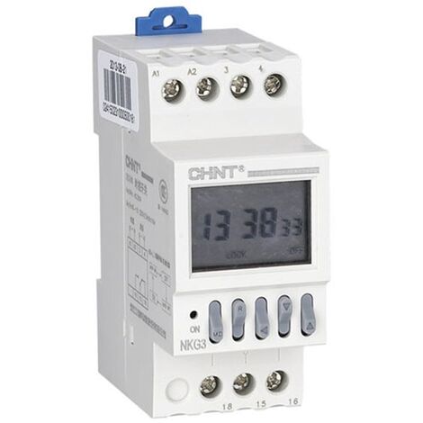 Reloj programador NKG3 220/230Vca 16A 2 módulos de Chint