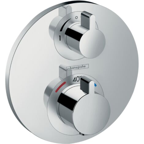 Hansgrohe Ecostat S - Grifo termostático empotrado para 2 aparatos, cromo 15758000