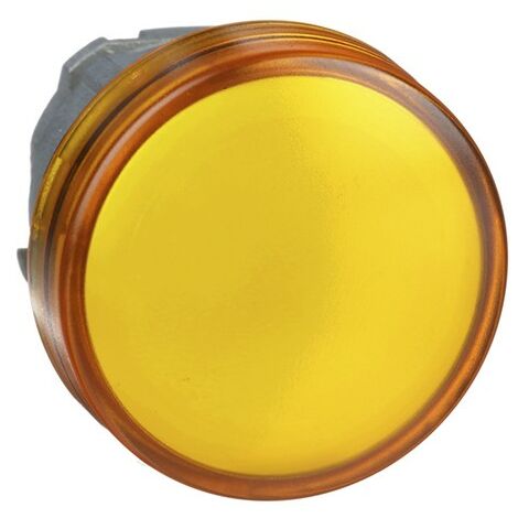 Cabezal de lámpara Telemecanique amarillo liso LED ZB4BV053