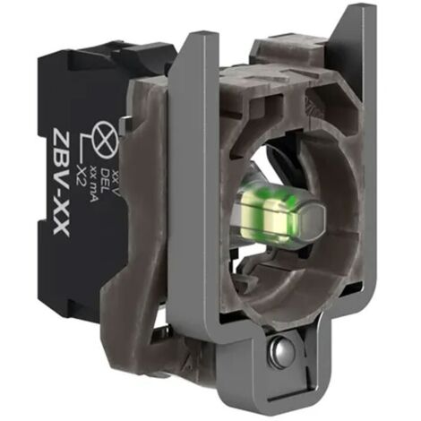 Cuerpo piloto luminoso led 24VCA/CC de Schneider  Blanco