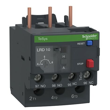 Relé de sobrecarga térmica 4...6A clase 10A LRD10 de Schneider