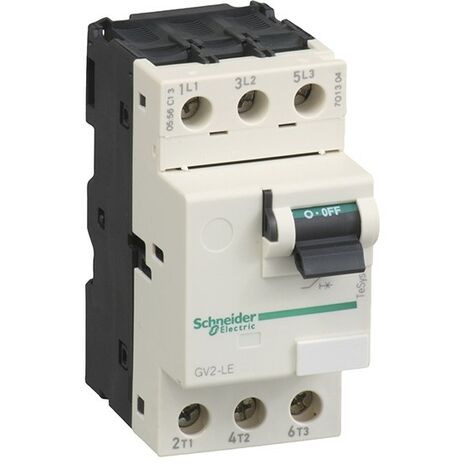Disjoncteur moteur GV2LE 2,5 A 3P 3d déclencheur magnétique - GV2LE08
