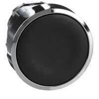 Cabezal de botón de impulso Telemecanique negro ZB4BA2